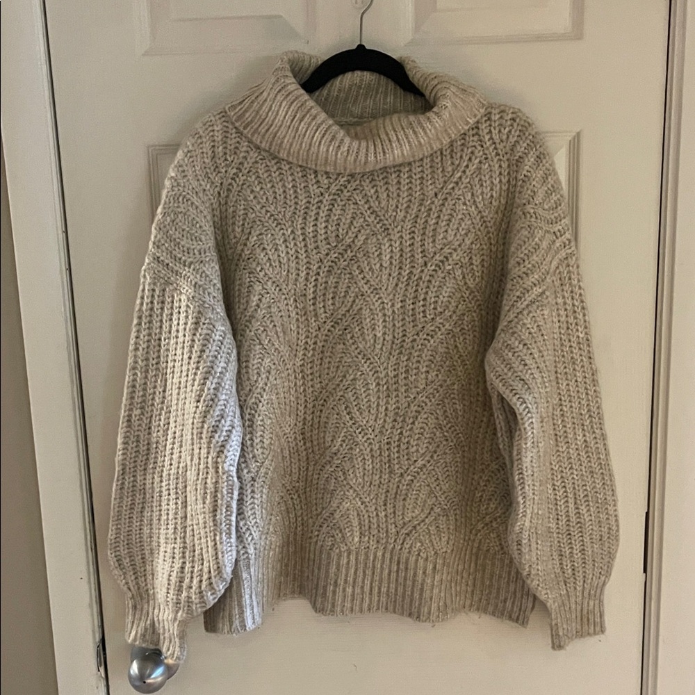 a new day Cream Turtleneck Sweater
